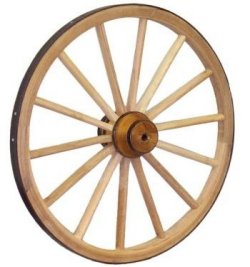 A Wood Wagon Wheel, A Wagon Wheel