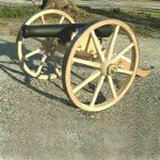12 inch Wood Wagon Wheel used on small cannon